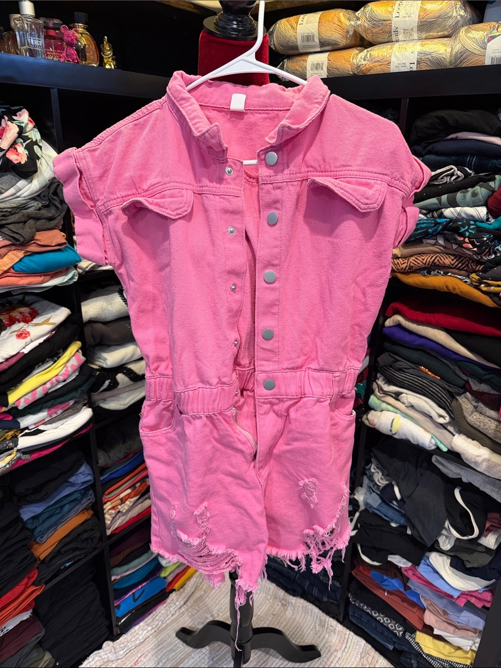 #575. Punk Jean romper. Large